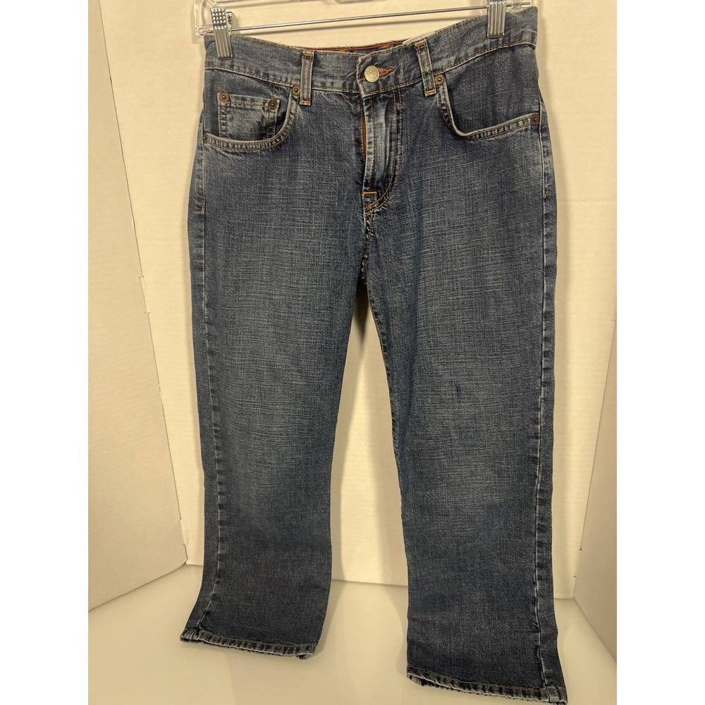 VTG Lucky Brand Dungarees USA Jeans 14X24.5 (Tagged 2/26) Straight Leg Capri 101